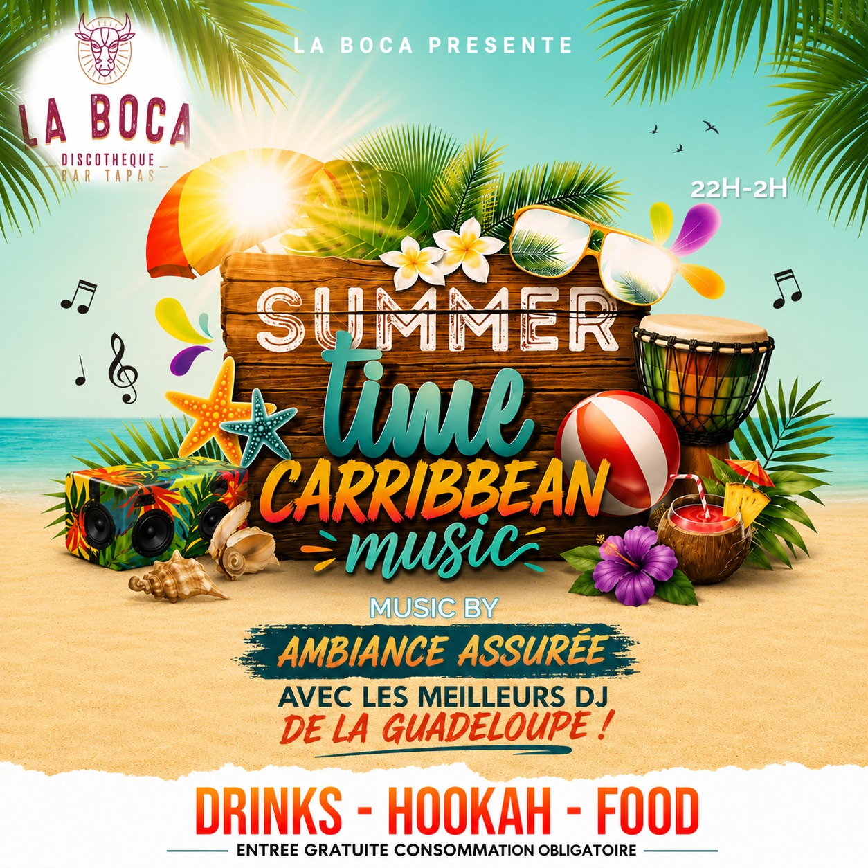 Summer Time Caribbean Music à La Boca