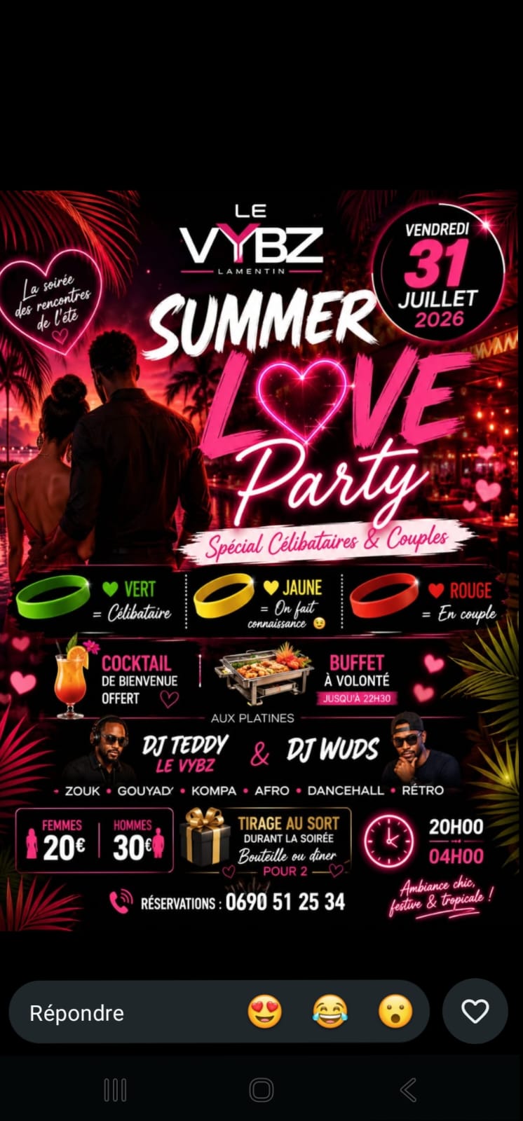 Summer Love Party au VYBZ